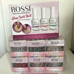 Rossi nails essential kit and glam powder